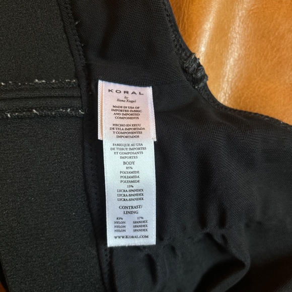 Koral racerback black sports bra - Picture 3 of 4